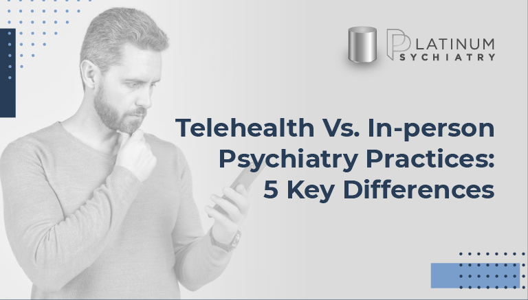 telehealth vs in person psychiatry practices