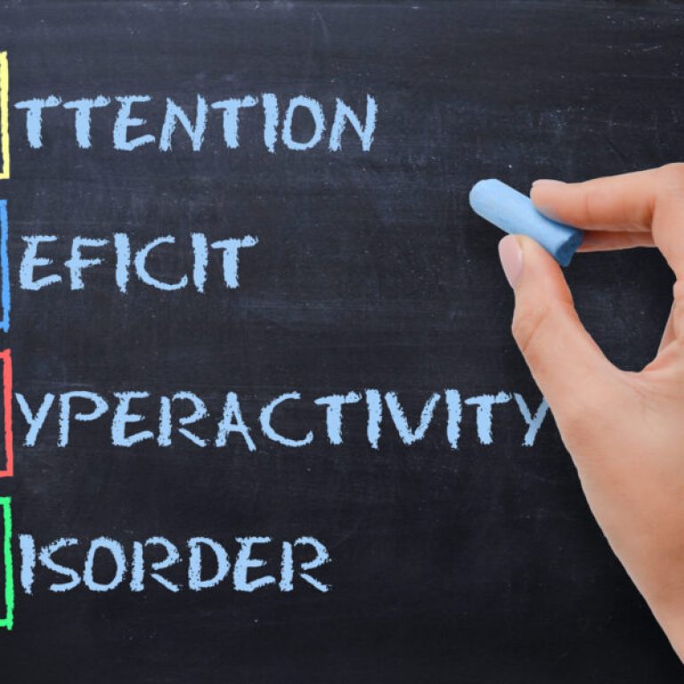 ADHD – attention deficit hyperactivity disorder handwritten by