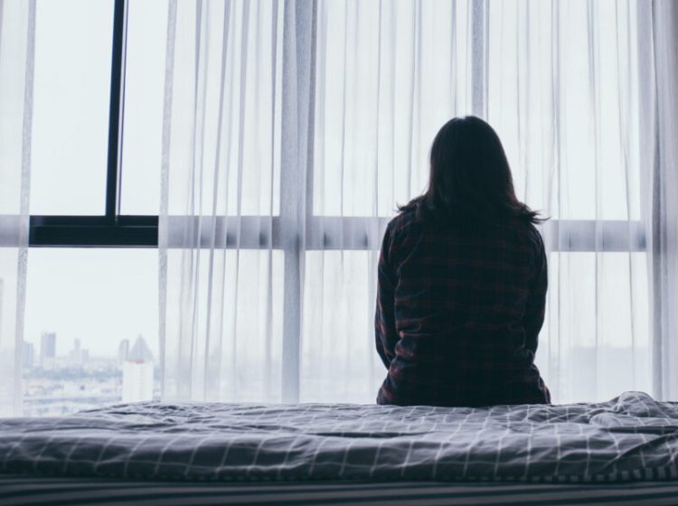 panic attacks alone young woman sad fear stressful depressed emo